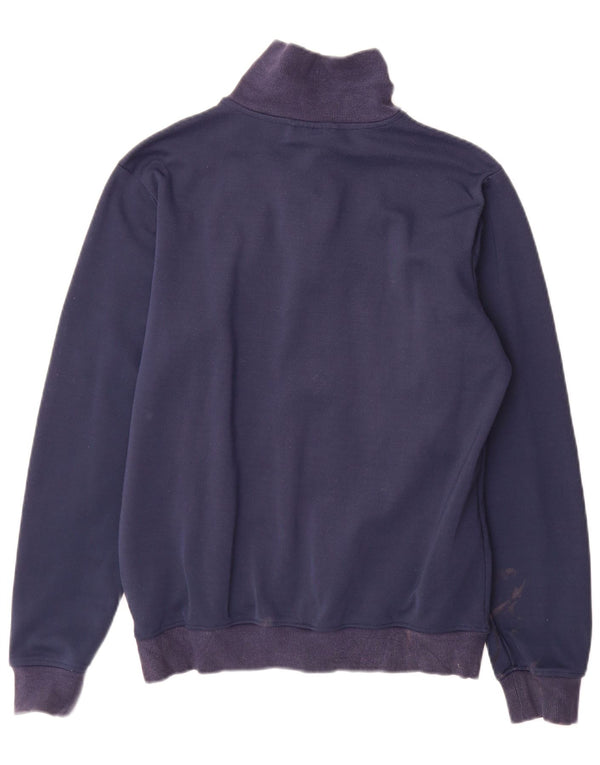 Adidas Herren-Trainingsanzug-Top-Jacke aus mittelmarineblauem Polyester