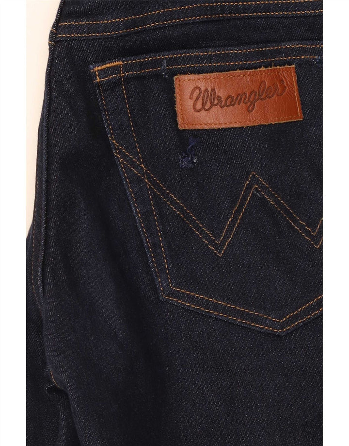 Wrangler Damen Texas Slim Jeans W29 L32 Marineblaue Baumwolle