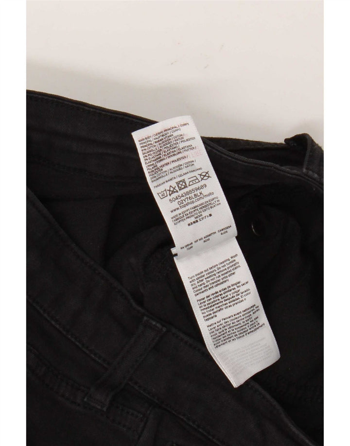 Topshop Damen Skinny Jeans W28 L29 Schwarz Polyester