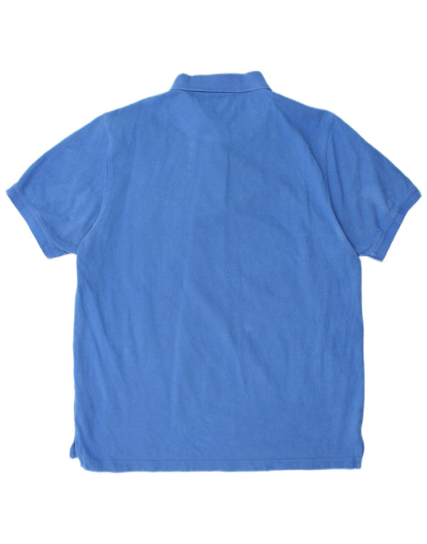 PIERRE CARDIN Herren-Poloshirt mit normaler Passform, XL, blaue Baumwolle