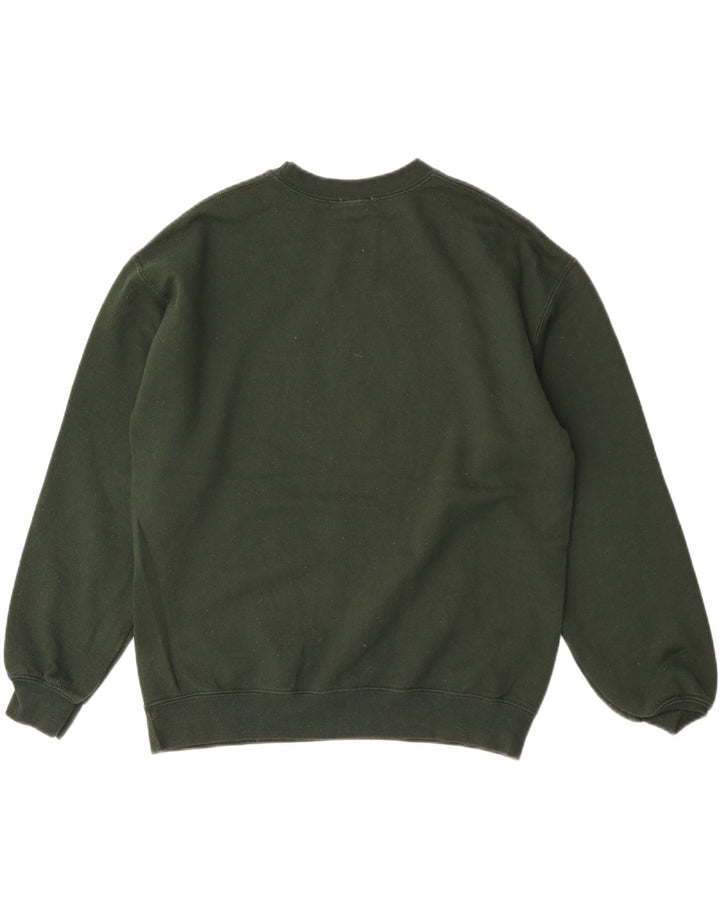 Topshop Damen Grafik-Sweatshirt-Pullover UK 14 Mittelgrün