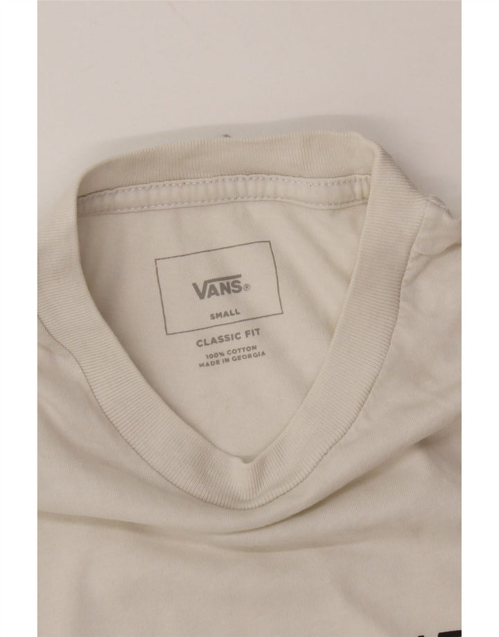 VANS Herren-T-Shirt mit klassischer Passform, Größe S, Schwarz, Farbblock-Baumwolle