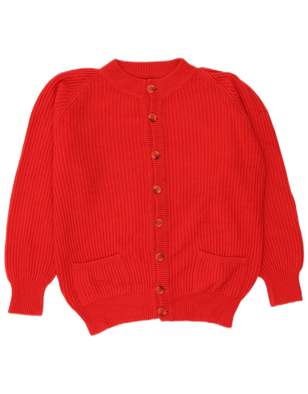 Vintage Herren Strickjacke Größe 46 XL Rot