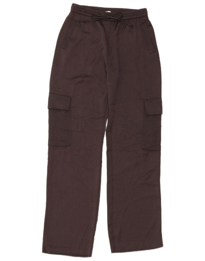 Gerade Cargohose für Damen von Zara, Größe S, W27, L31, Schwarz