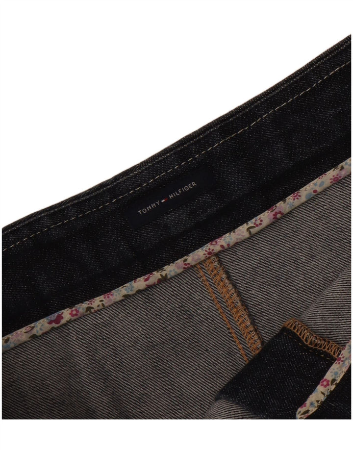 Tommy Hilfiger Damen Mini-Jeansrock W34 Large Blau