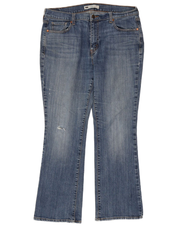 LEVI'S Damen 515 Bootcut-Jeans mit hoher Taille, US 14, XL, W32, L28, Blau