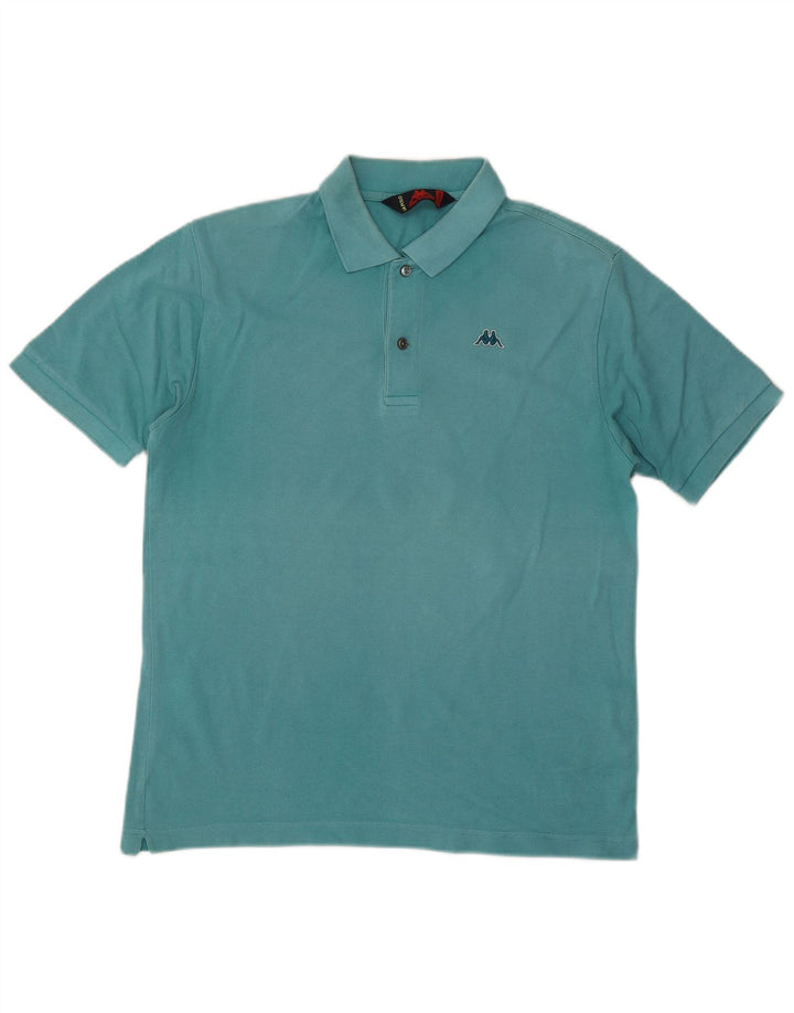Kappa Herren-Poloshirt aus mittelblauer Baumwolle