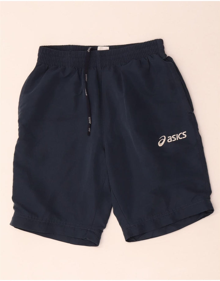ASICS Herren-Sportshorts, Größe S, Marineblau, Polyester