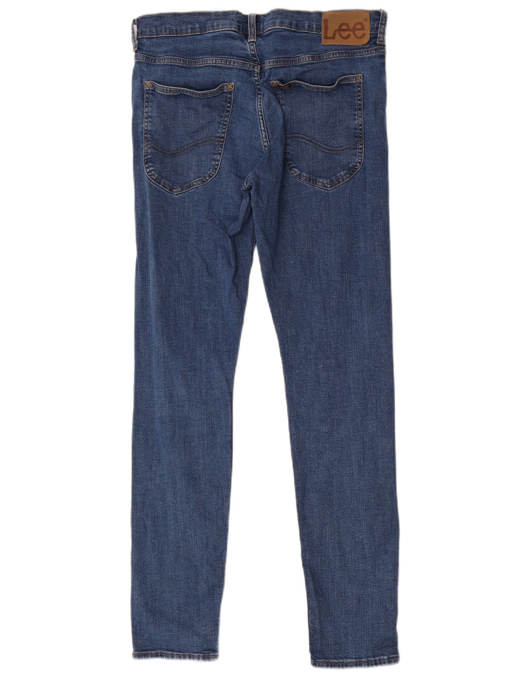 Lee Damen Luke Slim Jeans W31 L32 Blaue Baumwolle