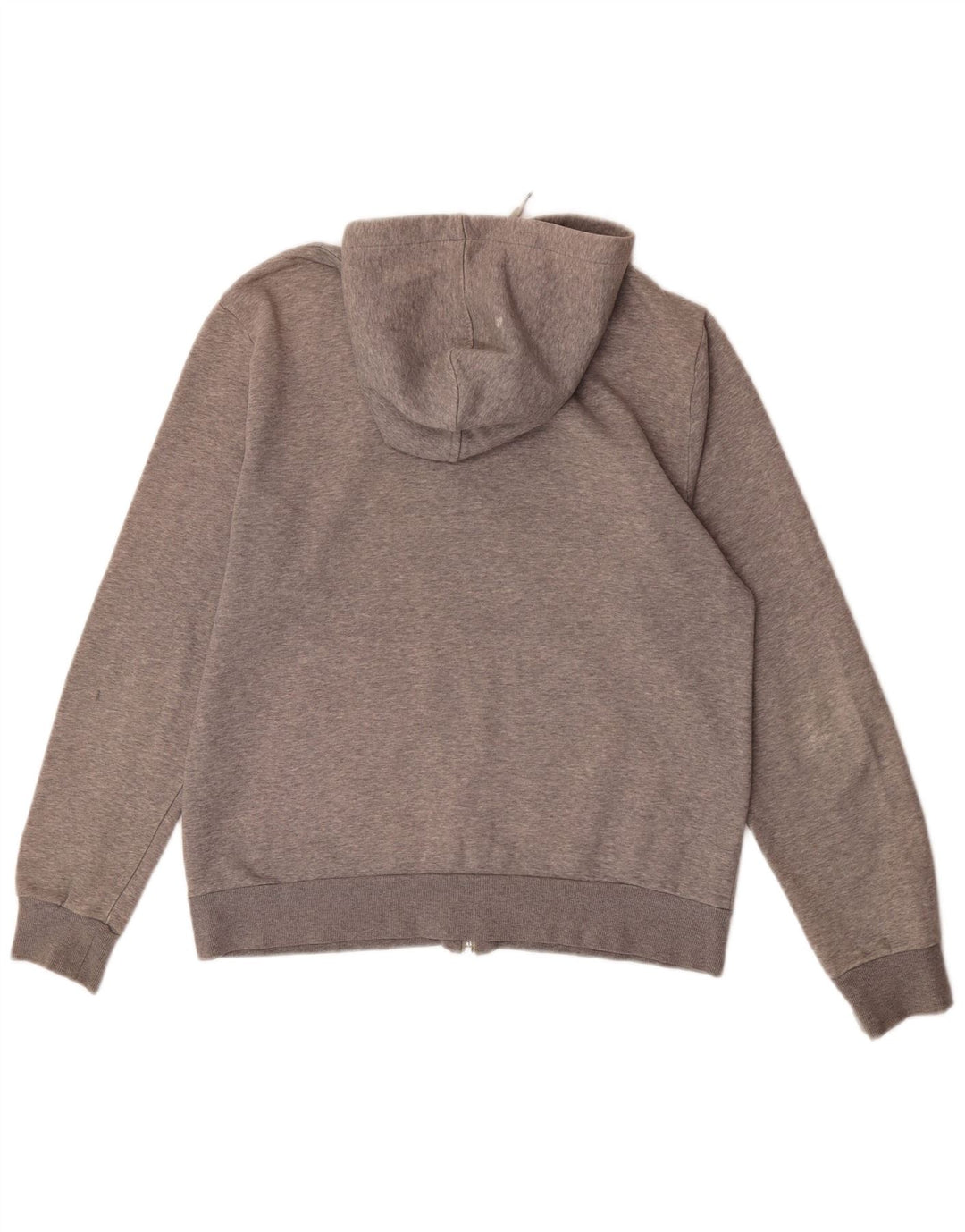 Puma Herren-Kapuzenpullover mit grafischem Reißverschluss, mittelgraue Baumwolle