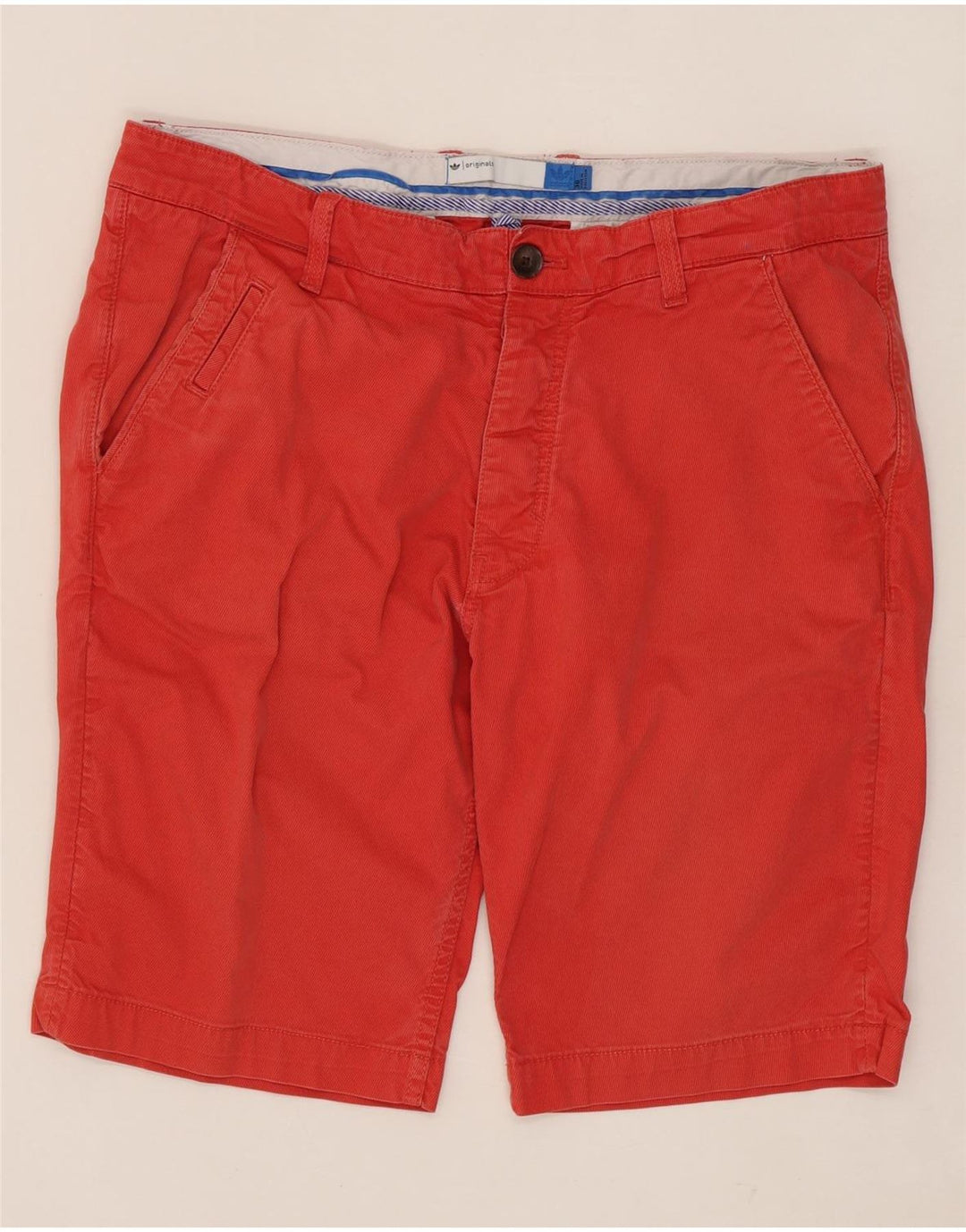 ADIDAS Herren Chinoshorts W36 Große rote Baumwolle
