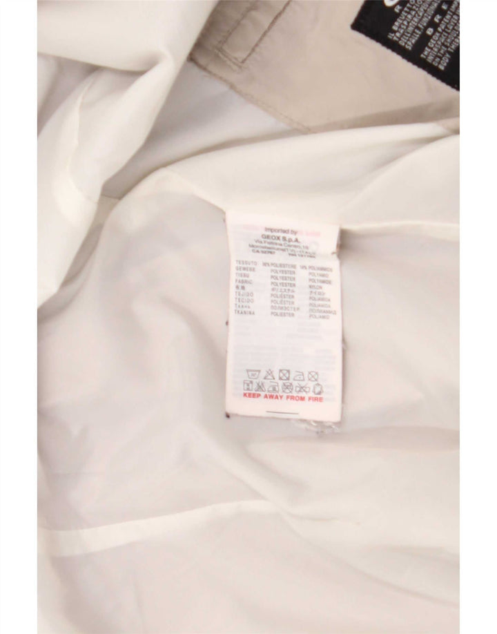 Geox Damen Respira Utility Jacke UK 14 Large Beige Polyester