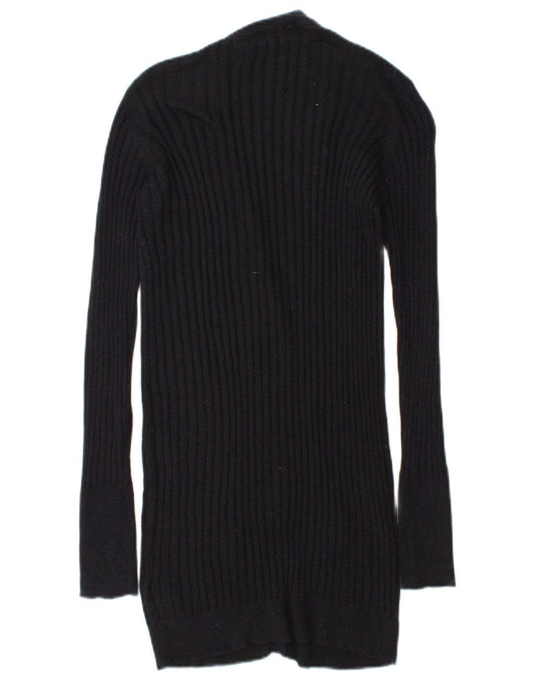 Zara Damen-Cardigan-Pullover UK 14 Mittelschwarze Baumwolle