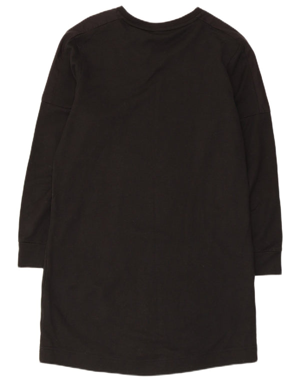 Puma Damen Graphic Jumper Kleid UK 10 Small Schwarz