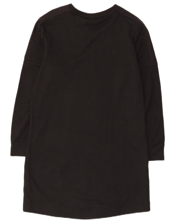 Puma Damen Graphic Jumper Kleid UK 10 Small Schwarz