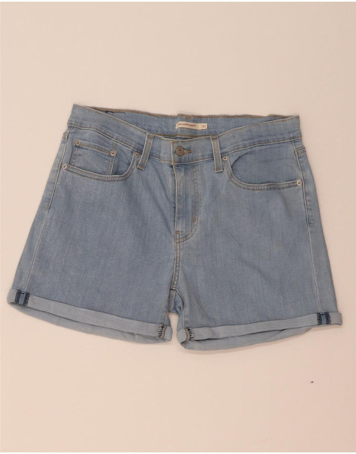 LEVI'S Damen-Jeansshorts mit mittelhohem Bund, W31, mittelblaue Baumwolle