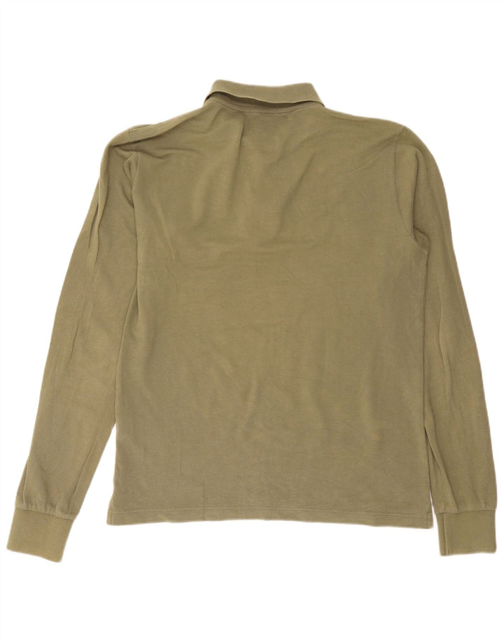 North Sails Herren-Langarm-Poloshirt, große Khaki-Baumwolle