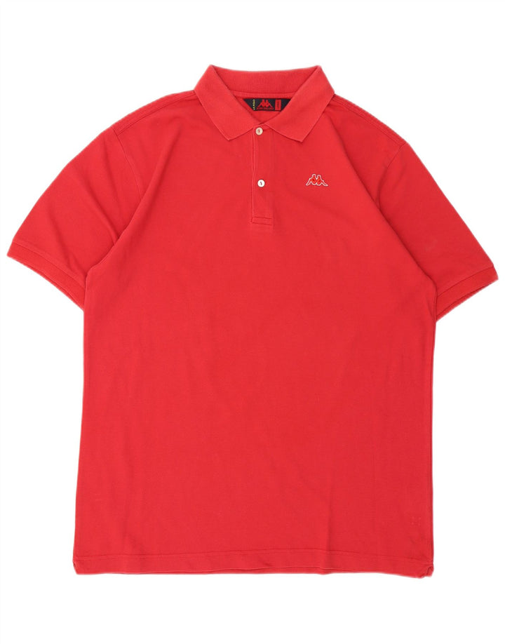 Kappa Herren-Poloshirt, große rote Baumwolle