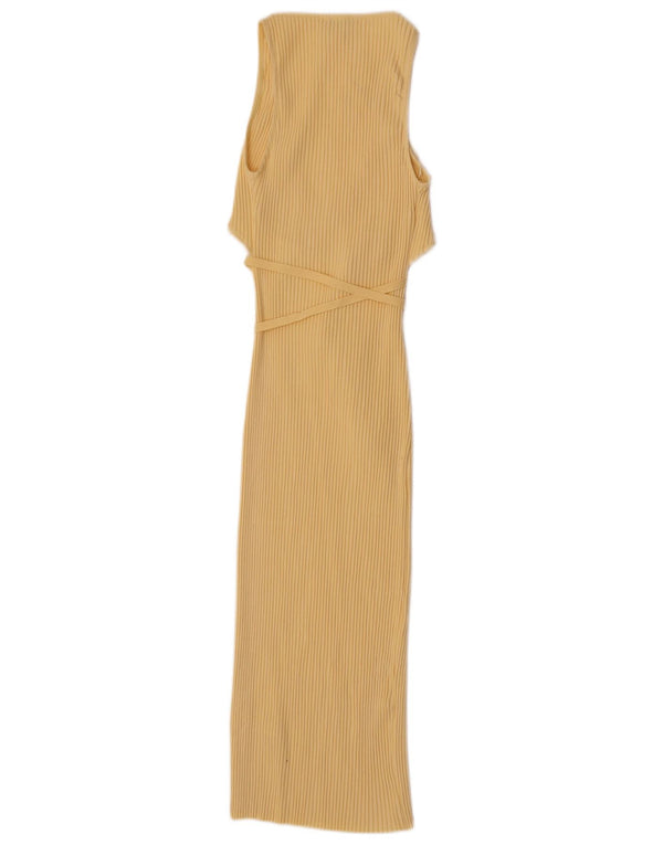 Ärmelloses Maxikleid für Damen von Zara, Größe S, Größe S, Gelb, Baumwolle