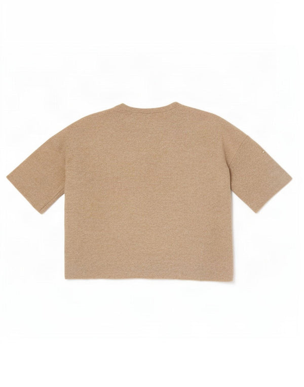 Zara Damen Trafaluc Übergroßes Blusenoberteil UK 10 Small Beige Spotted