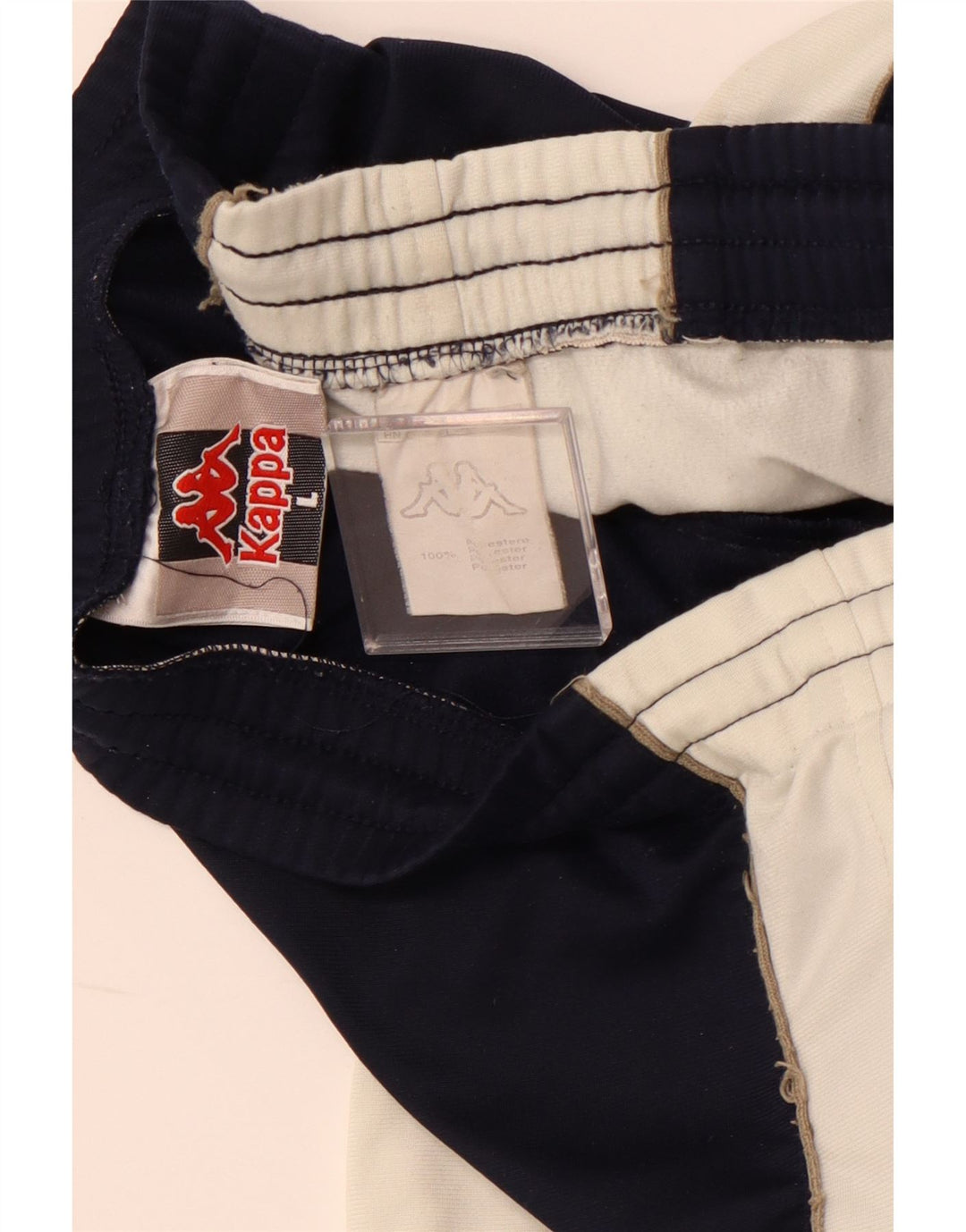 KAPPA Herren-Trainingshose, groß, marineblau, Farbblock-Polyester