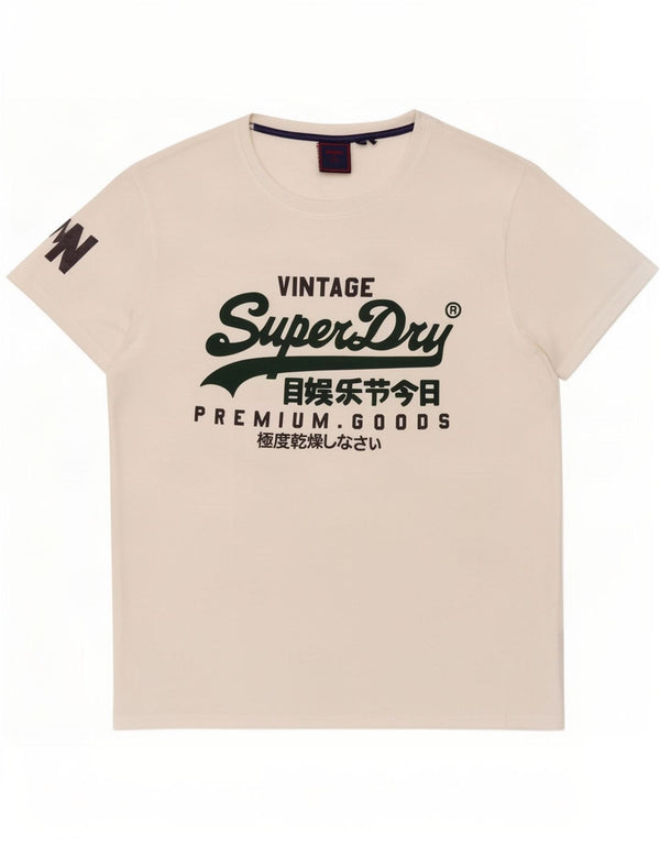 Superdry Herren Grafik-T-Shirt-Oberteil 3XL Weiß