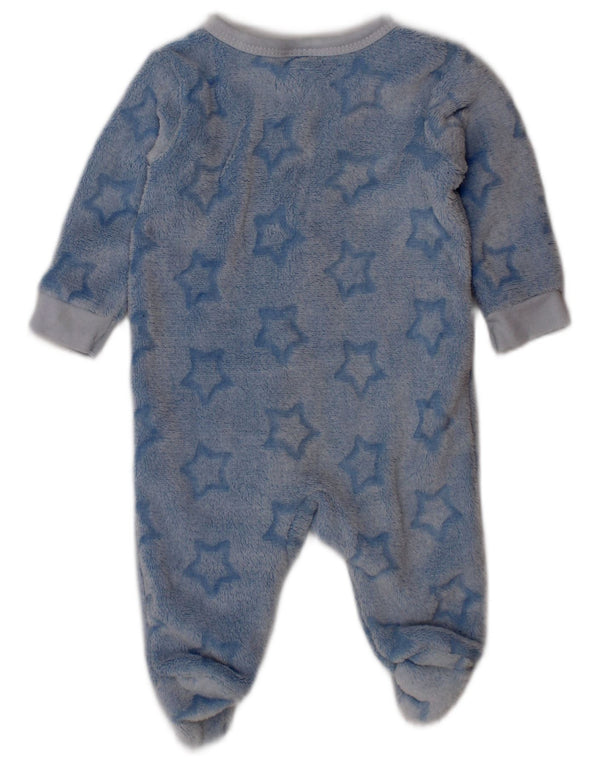 DKNY Baby-Jungen-Overall aus Fleece mit abstraktem Muster, 0–3 Monate, blau, Polyester