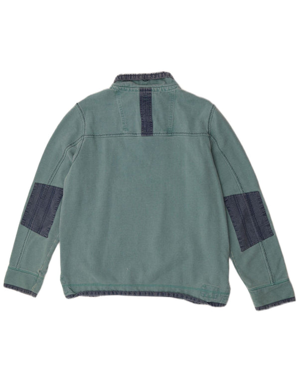 Fat Face Herren The Airlie Sweatshirt-Pullover Mittelgrüner Farbblock