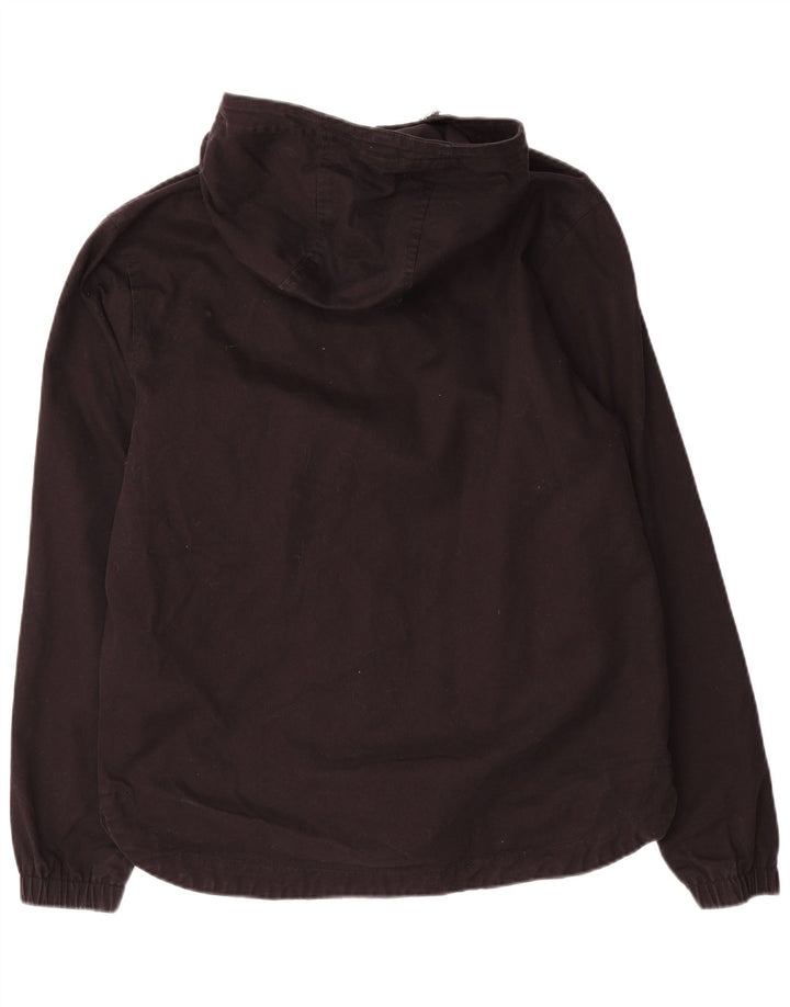 Lyle & Scott Herren-Bomberjacke mit Kapuze, UK 38, mittelschwarz, Baumwolle