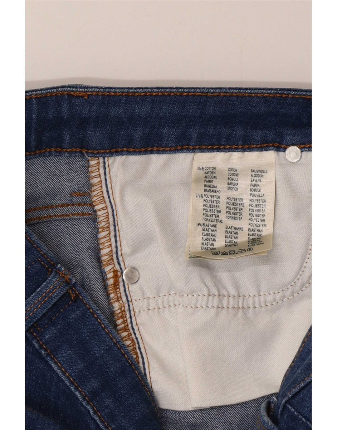 Lee Damen Scarlett verkürzte Jeans W30 L25 Blaue Baumwolle