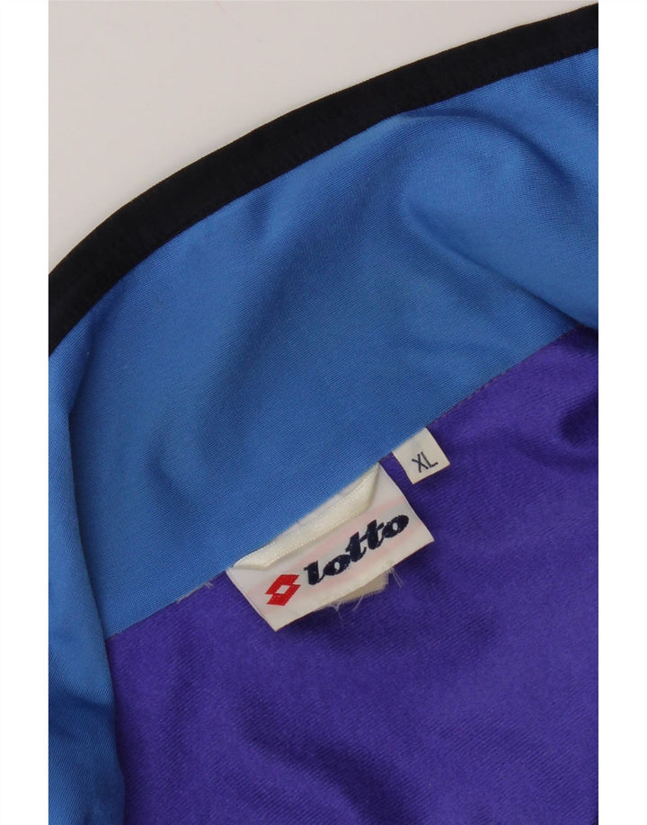 Lotto Herren-Trainingsanzug-Oberteil, Jacke, XL, Lila, Farbblock