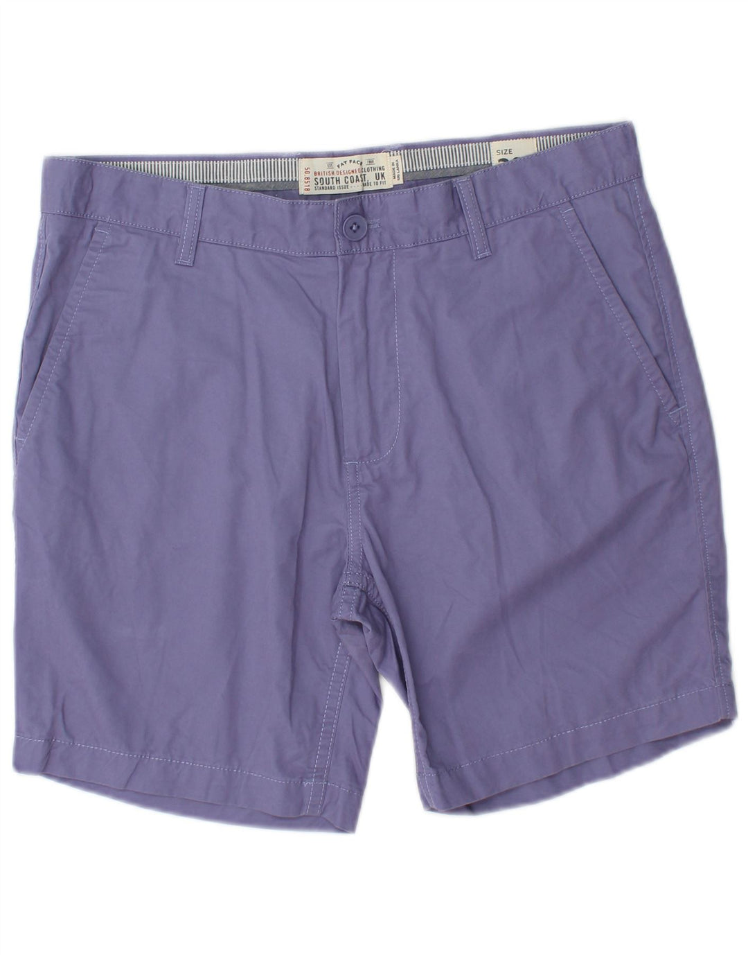 FAT FACE Herren Chino-Shorts W32 Mittelviolette Baumwolle