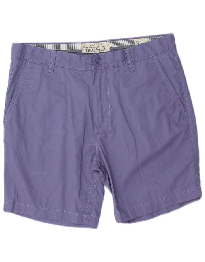 FAT FACE Herren Chino-Shorts W32 Mittelviolette Baumwolle