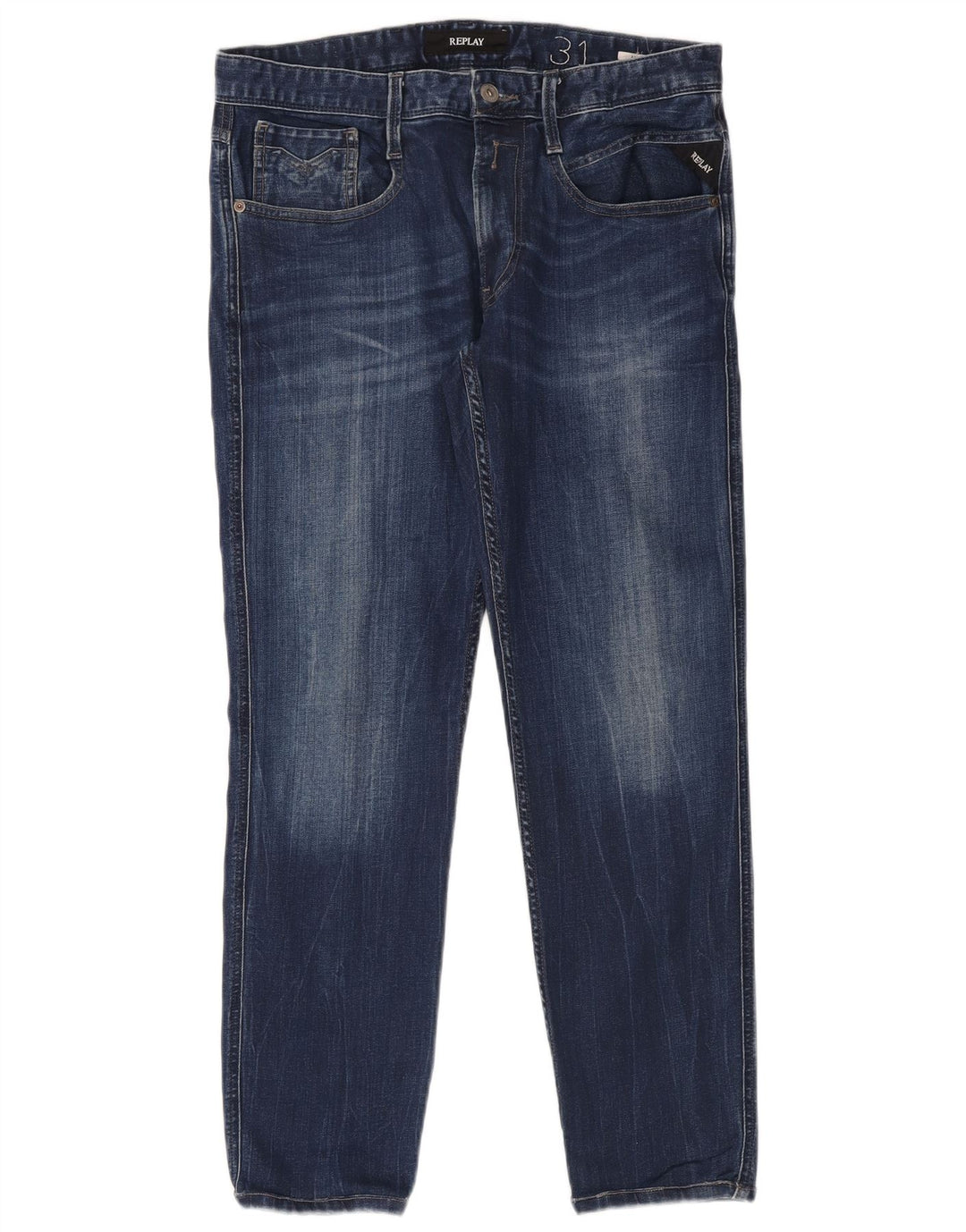 Replay Herren Slim Jeans W31 L32 Blaue Baumwolle