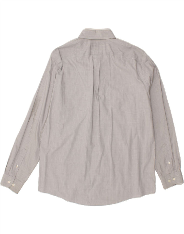 EDDIE BAUER Mens Shirt Large Grey Check Cotton Vintage Eddie Bauer and Second-Hand Eddie Bauer from Messina Hembry 