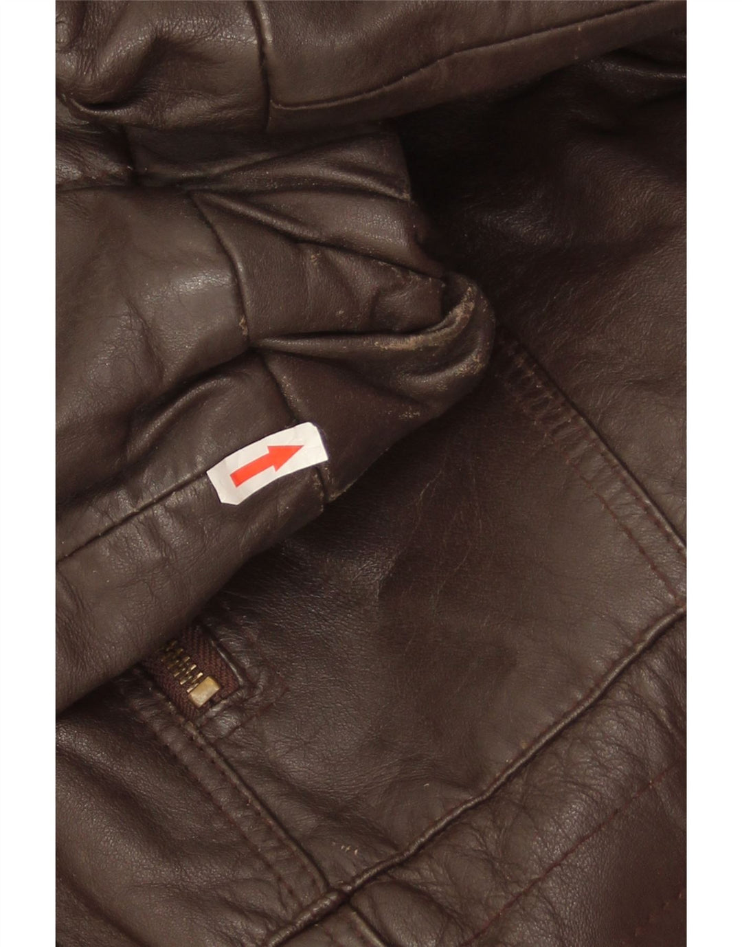 Vintage Herren Lederjacke UK 38 Mittelbraunes Leder