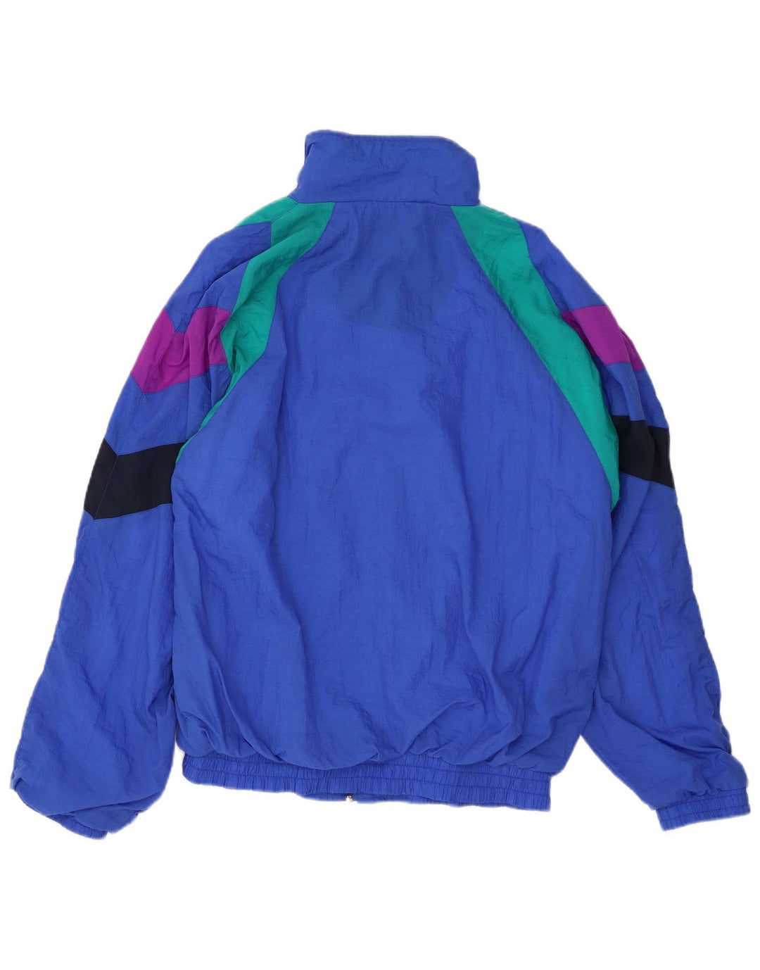 ACTIVE Herren-Trainingsanzugoberteil aus mittelblauem Colourblock-Polyester