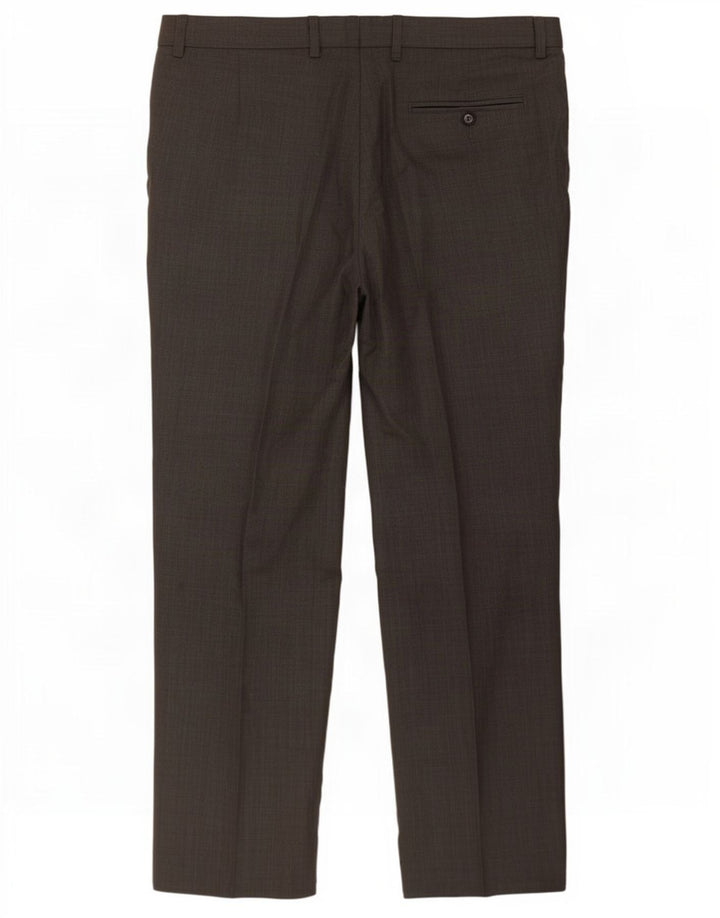 Marks & Spencer Herren-Anzughose mit Pegged-Anzug, W36, L31, graues Polyester