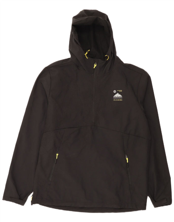 Crivit Herren Kapuzenpullover Regenjacke UK 38/40 Medium Schwarz Polyester