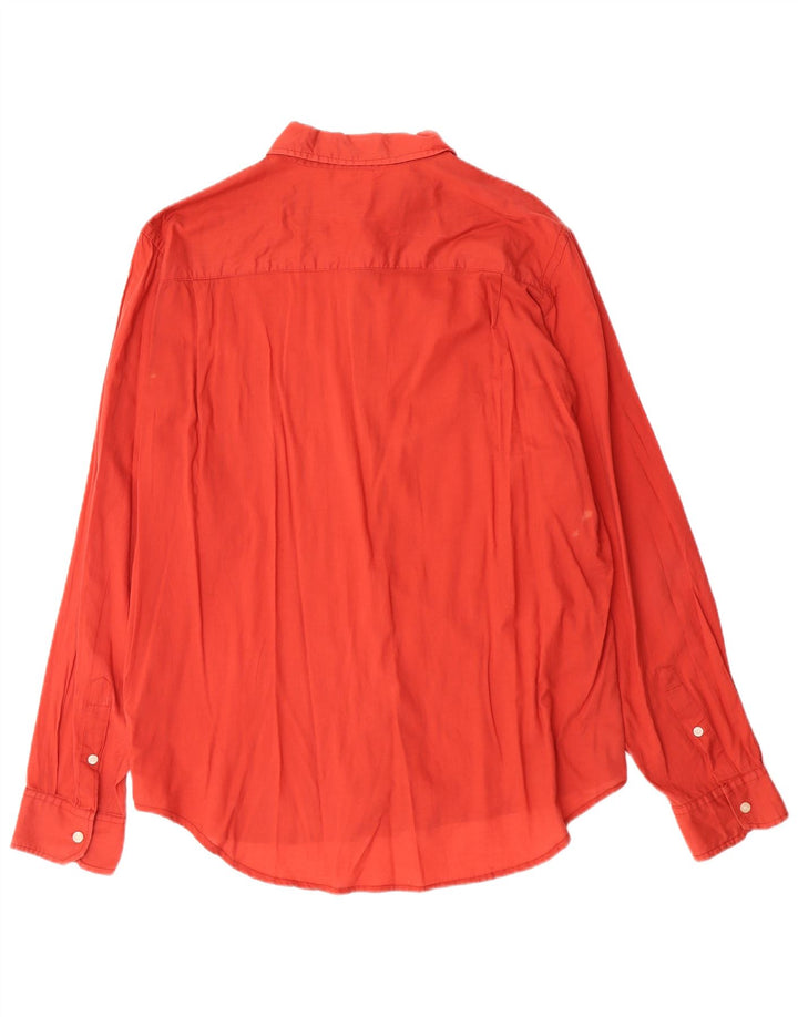 Calvin Klein Jeans Herrenhemd 2XL rote Baumwolle