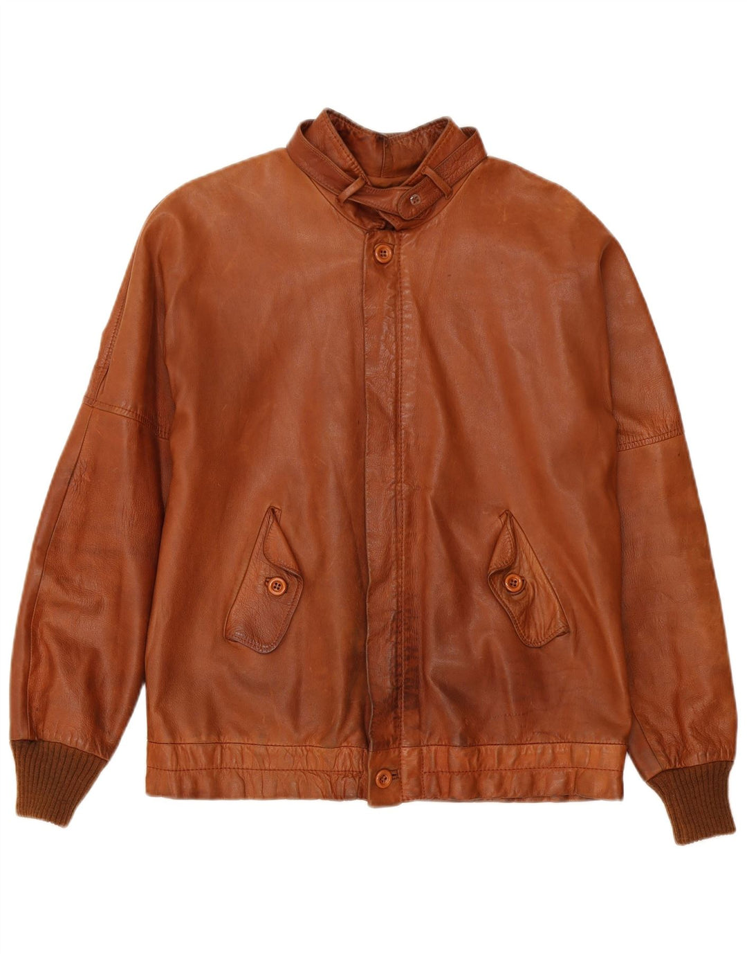 Vintage Herren Lederjacke UK 38 Mittelbraun