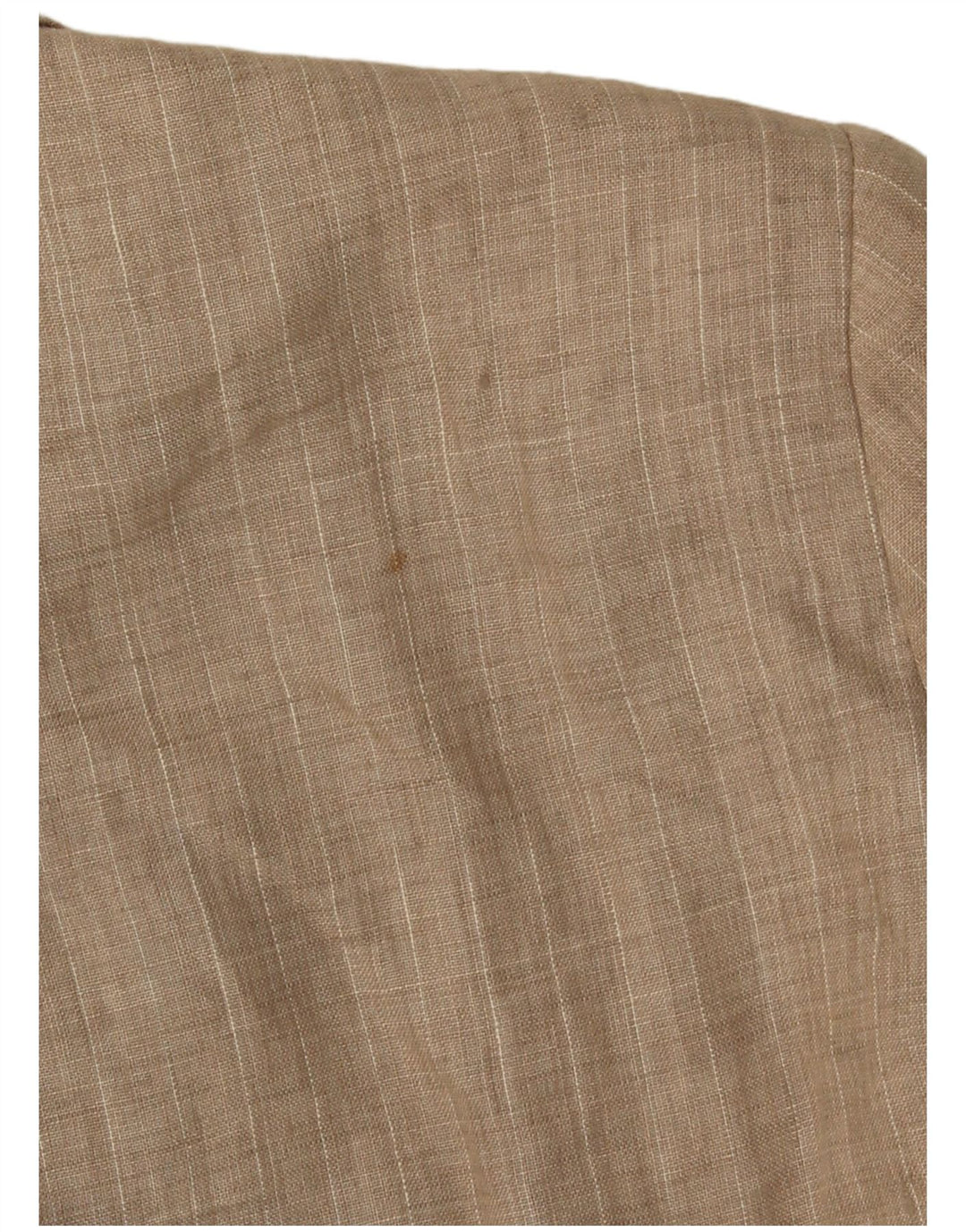 Zara Damen 1-Knopf-Blazerjacke UK 18 XL Beige Nadelstreifen Polyester