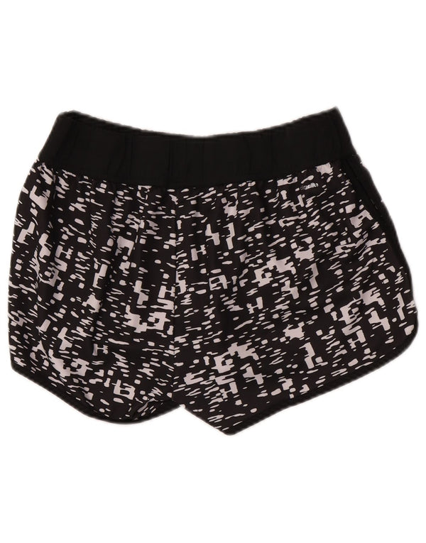 Adidas Damen Climalite Graphic Sport Shorts UK 16/18 Large Schwarz Sport