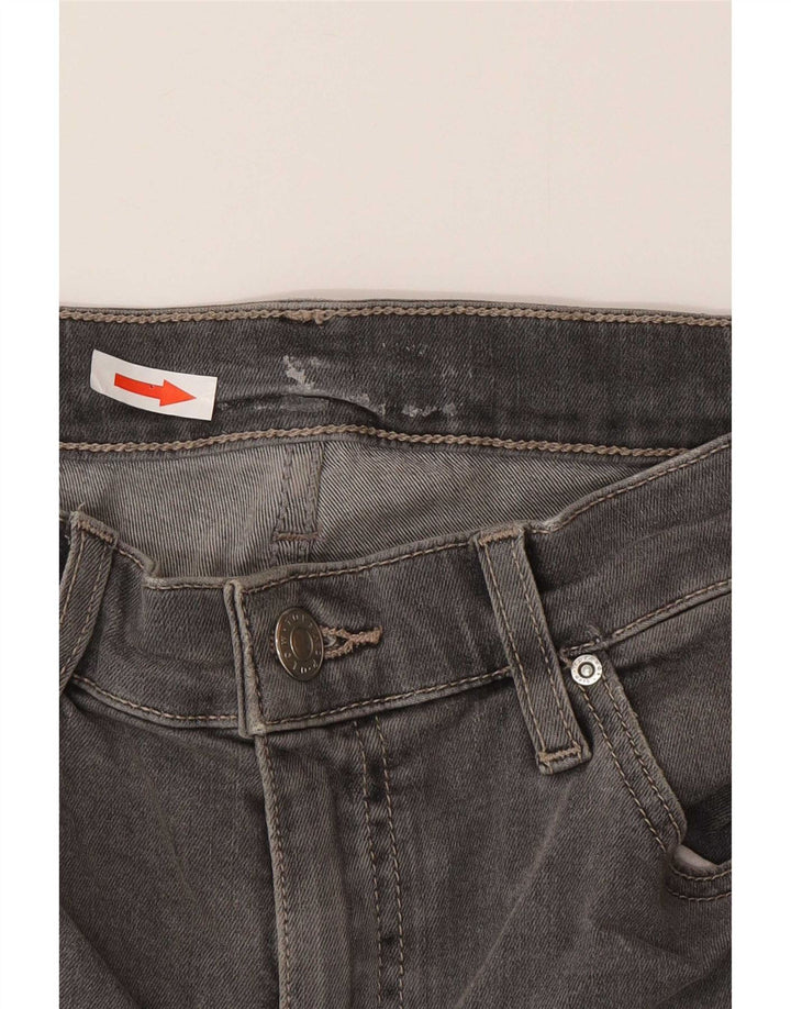 Topshop Damen Distressed Slim Jeans W30 L26 Graue Baumwolle