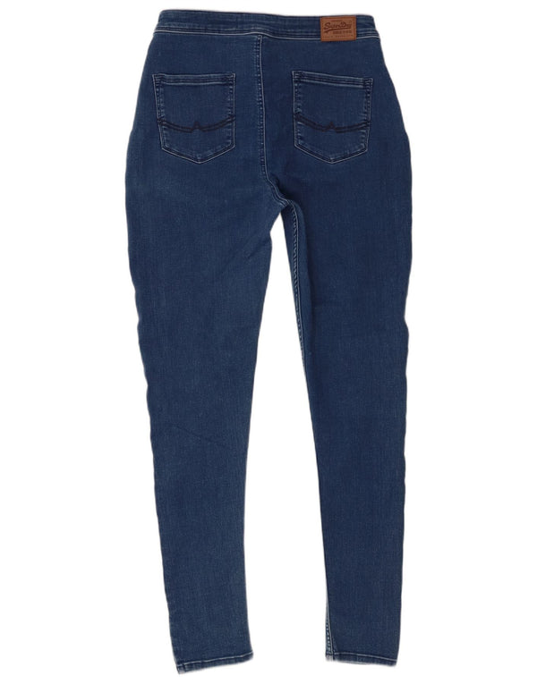 Superdry Damen Evie Jegging Skinny Jeans W30 L30 Blaue Baumwolle