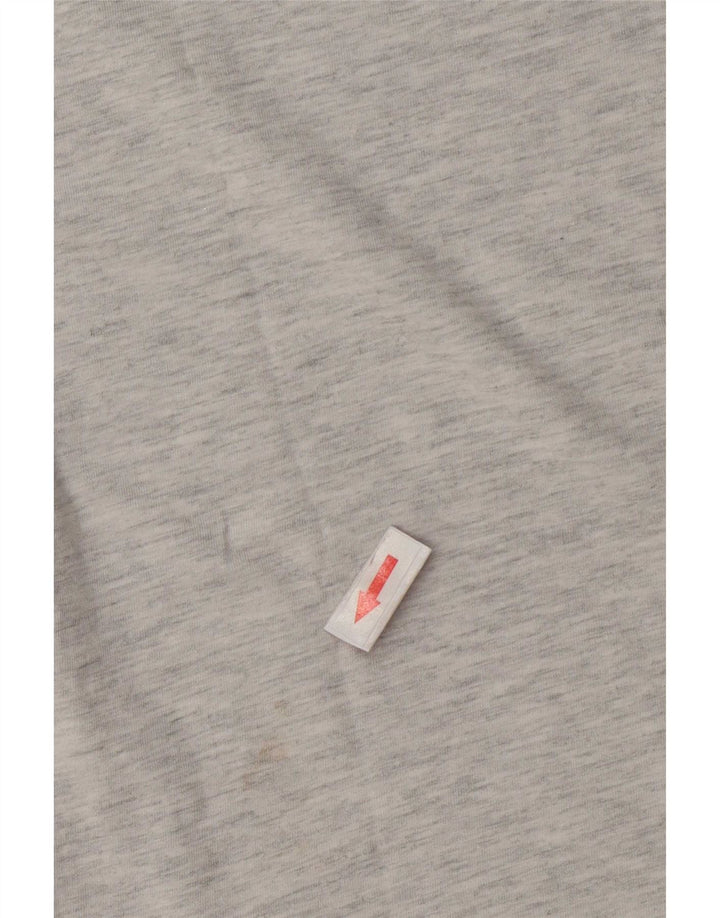 Guess Grafik-T-Shirt-Oberteil für Damen, UK 14, Mittelgrau meliert