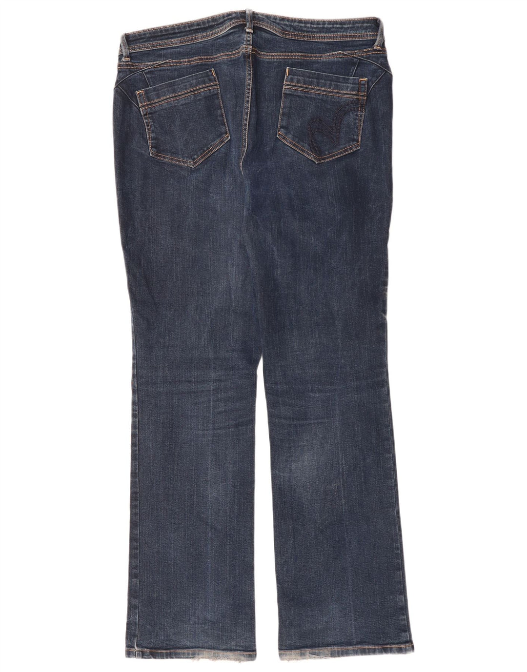 Marks & Spencer Damen Per Una Bootcut Jeans W36 L31 Marineblau