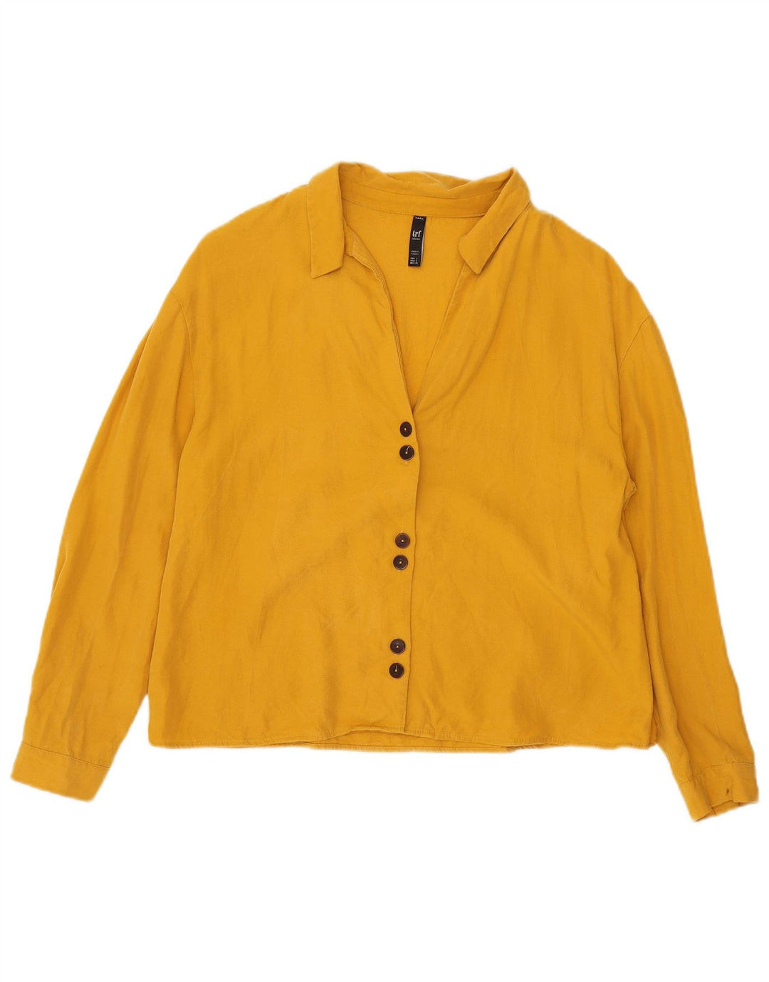 Zara Damen Trafaluc Hemd UK 16 Large Gelb