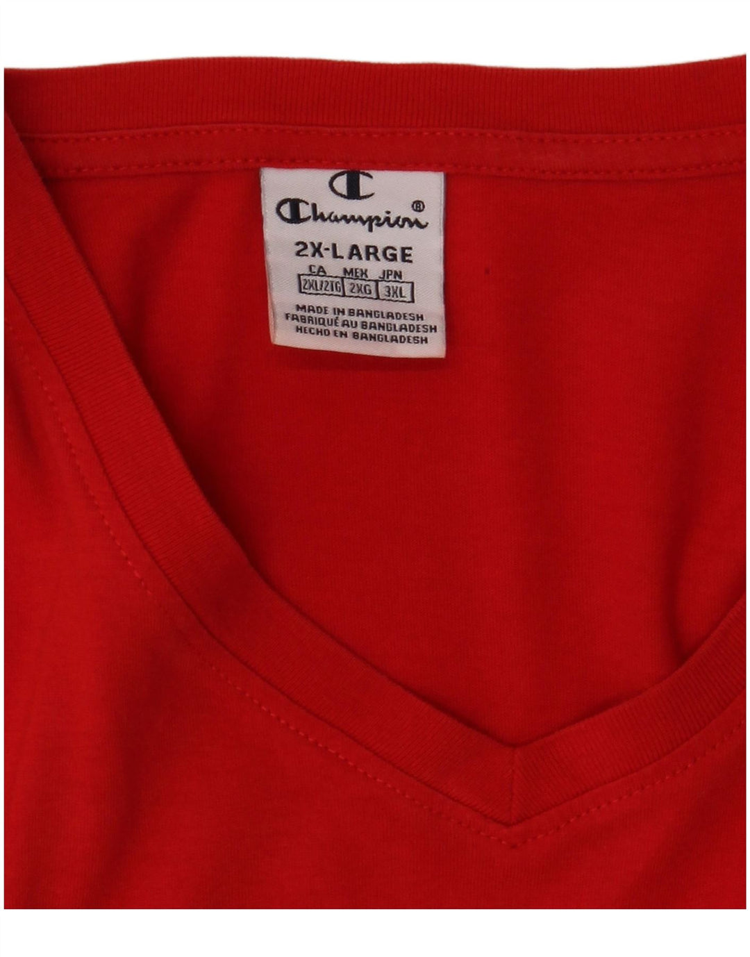 CHAMPION Damen T-Shirt Top UK 20 2XL Rot