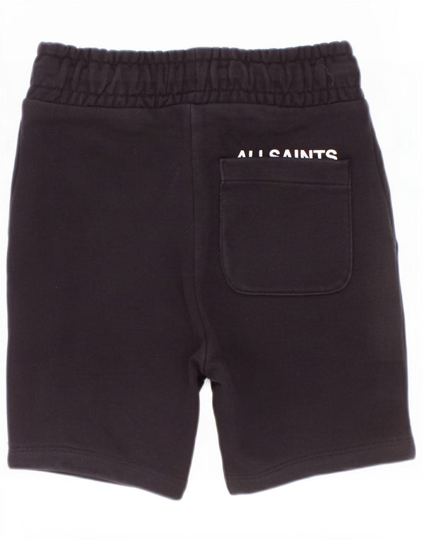 All Saints Mädchen-Sportshorts mit Grafik, 4–5 Jahre, schwarze Baumwolle
